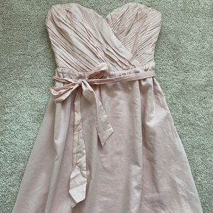 Strapless mini dress